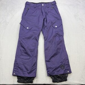 Sessions Snowpants Mens Medium Purple Recco Baggy Ridge Series Waterproof 15,000